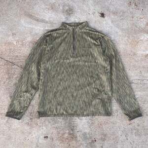 VOORMI Men's 1/4 Zip Mock Neck Merino Wool Pullover in Blowdown Rain Camo